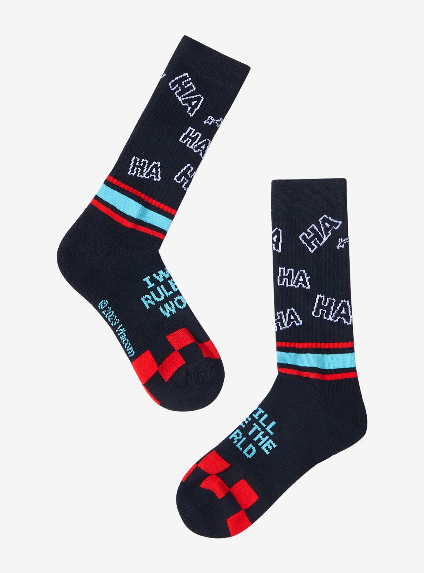 SpongeBob SquarePants Plankton Evil Laugh Crew Socks, , alternate