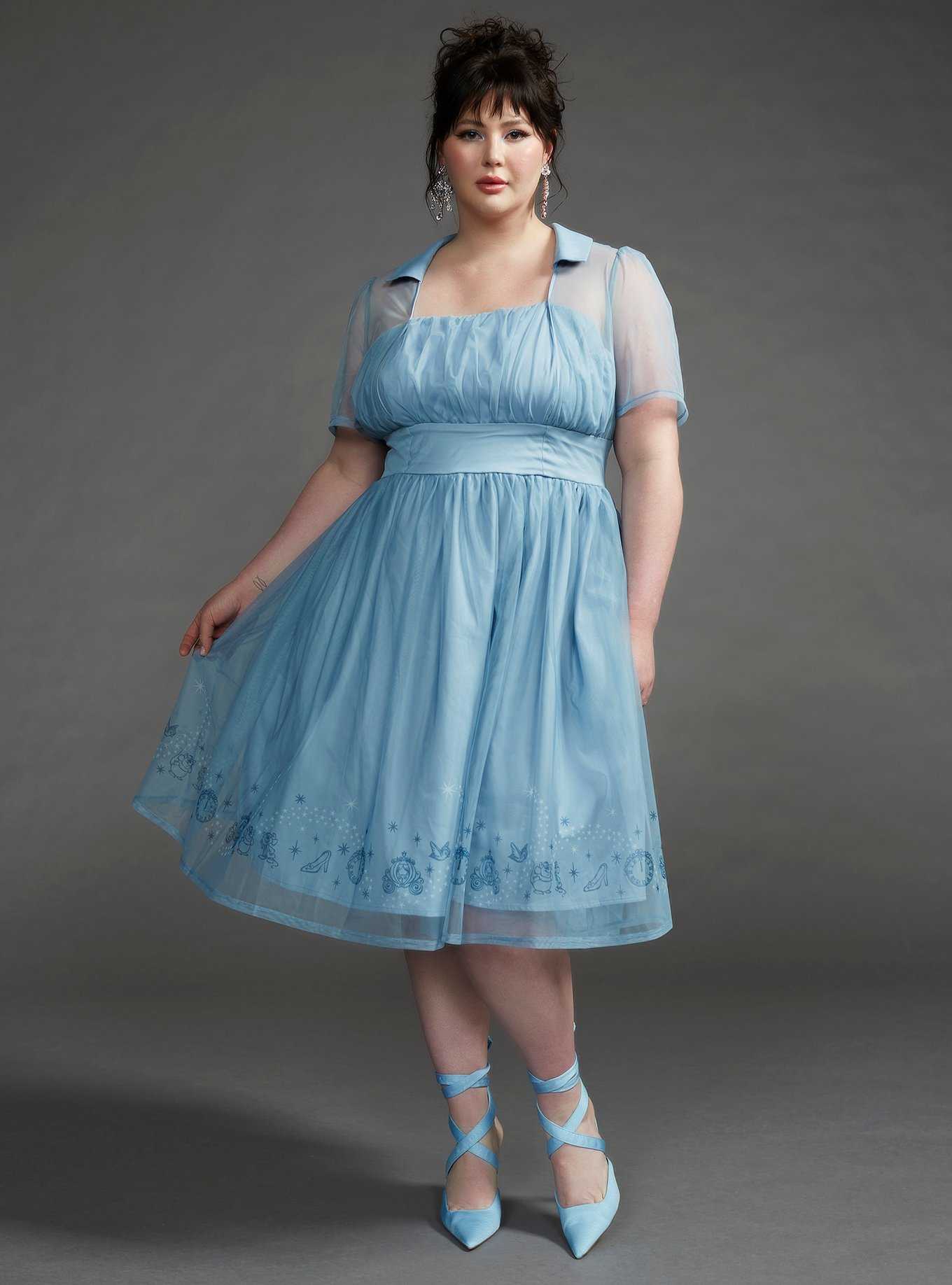 Her Universe Disney Cinderella Retro Dress Plus Size Her Universe Exclusive, , hi-res