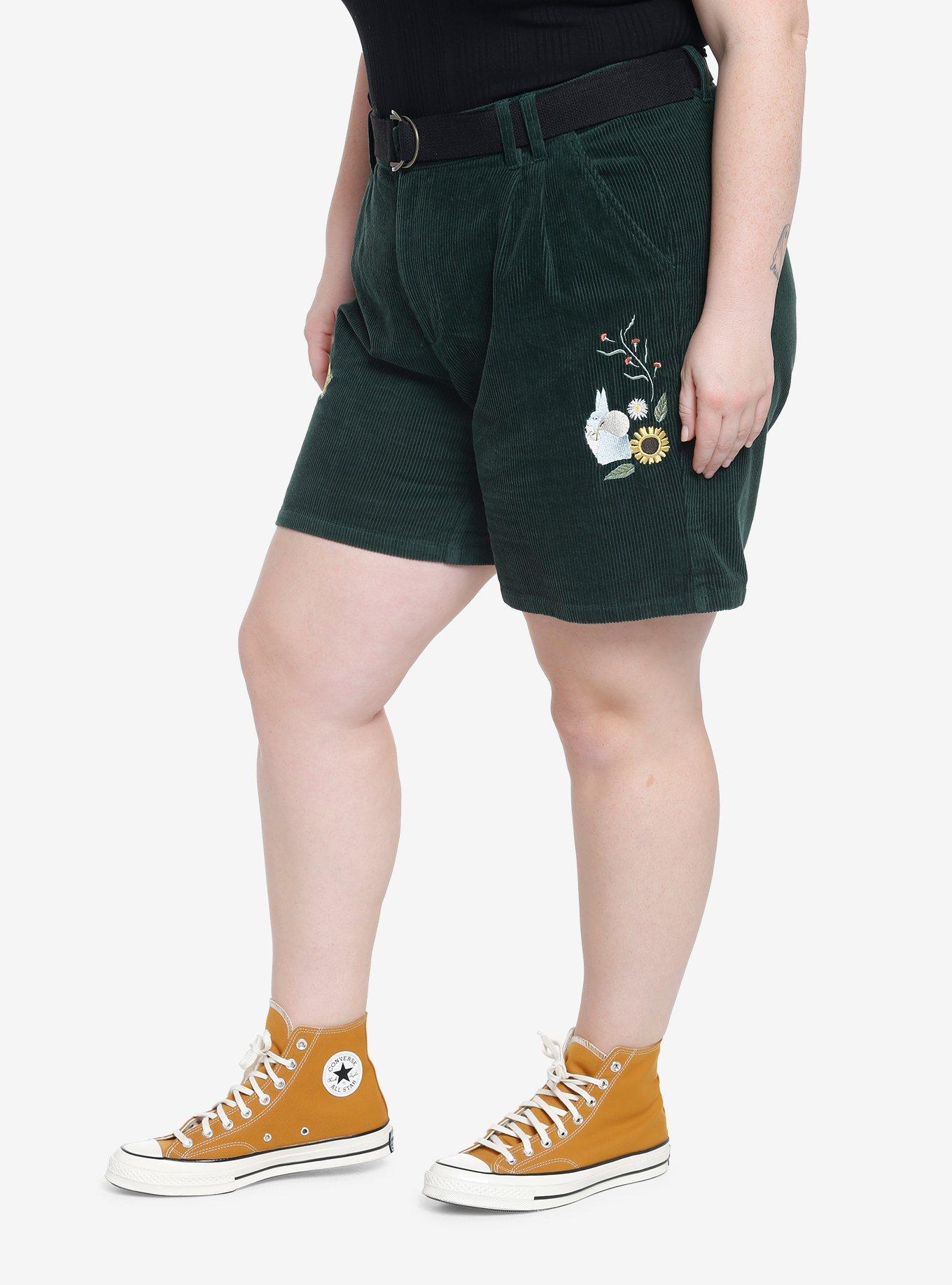 Her Universe Studio Ghibli My Neighbor Totoro Corduroy Tailored Shorts Plus Size, MULTI, alternate