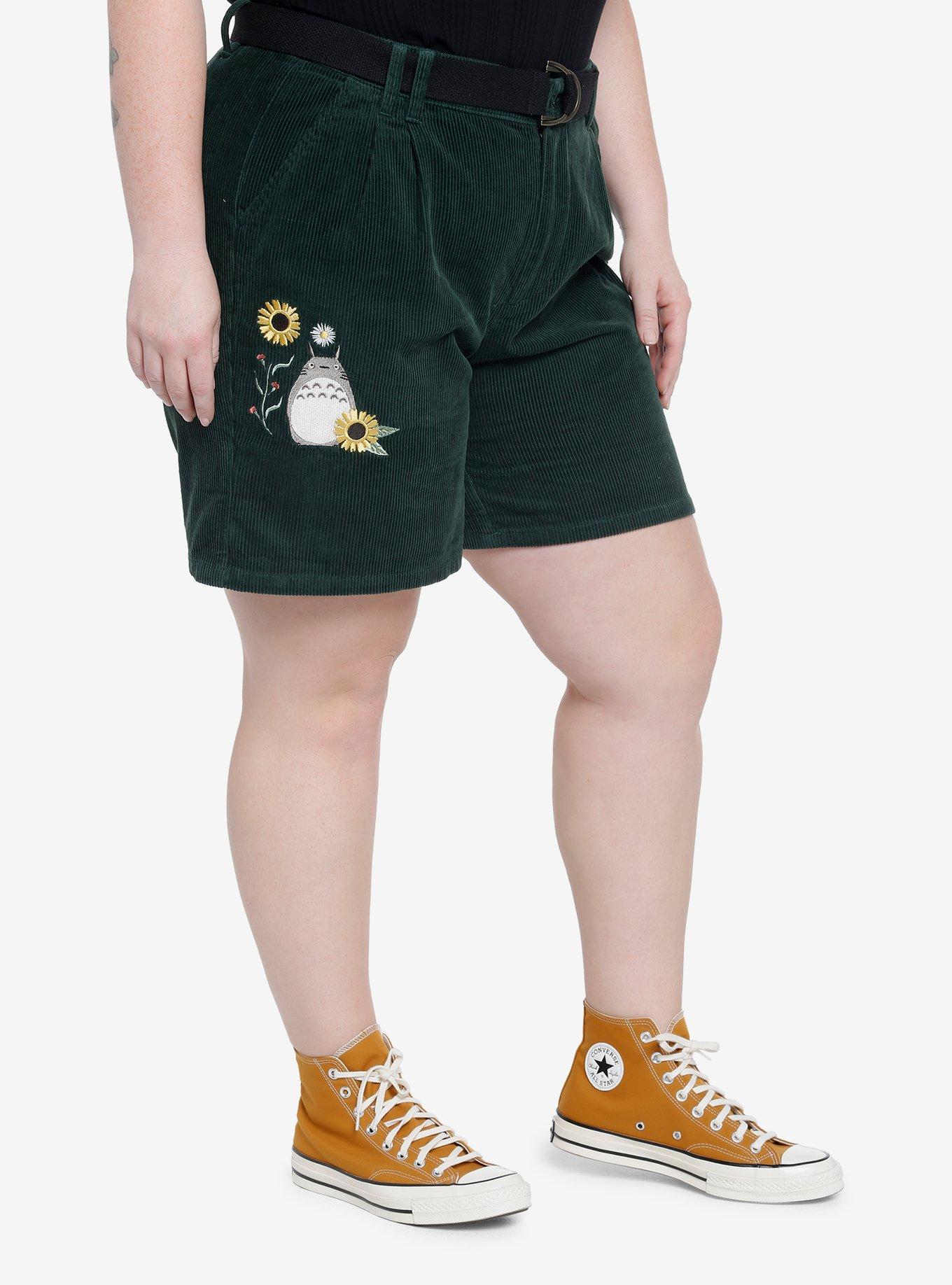 Her Universe Studio Ghibli My Neighbor Totoro Corduroy Tailored Shorts Plus Size, MULTI, alternate