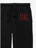Betty Boop Heart Logo Pajama Pants, BLACK, alternate