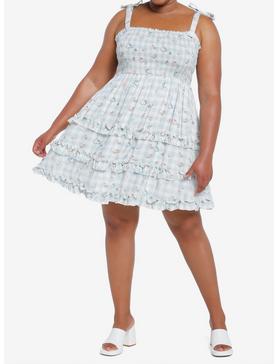 Plus Size Her Universe Disney Alice in Wonderland Gingham Icons Allover Print Plus Size Tank Dress, , hi-res