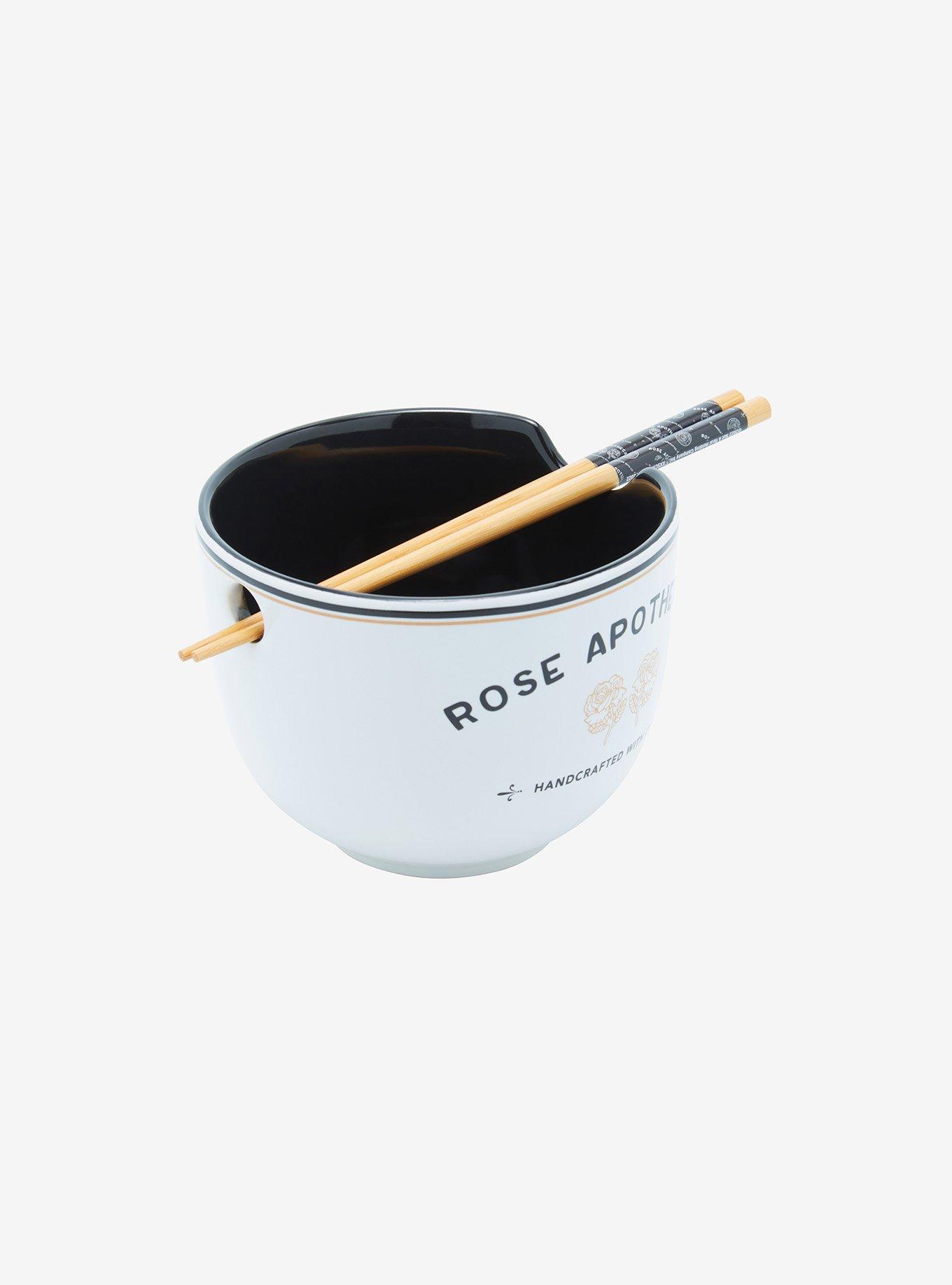 Schitt's Creek Rose Apothecary Ramen Bowl With Chopsticks, , alternate