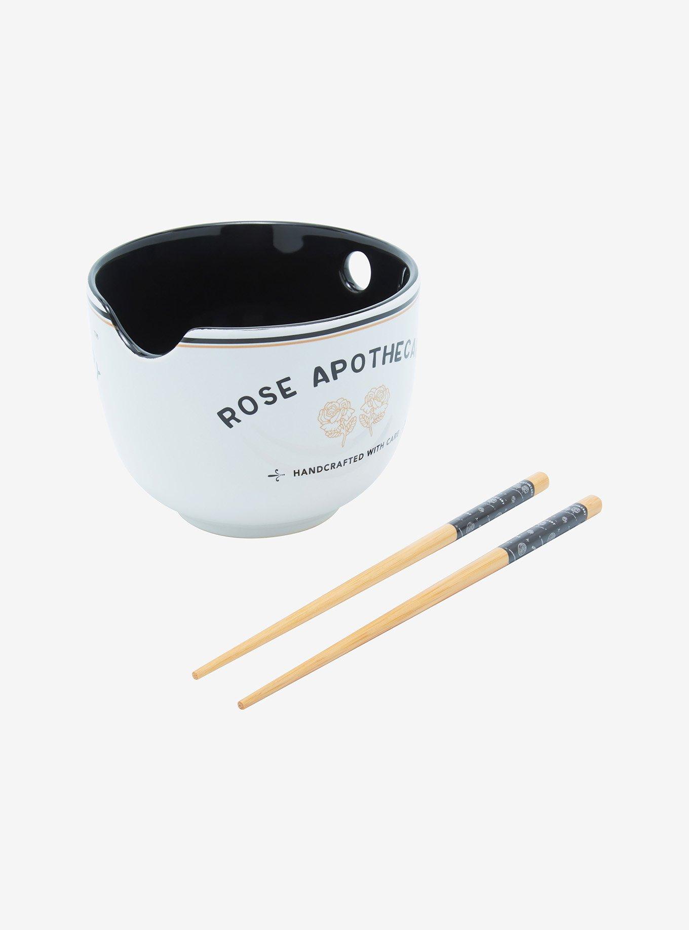 Schitt's Creek Rose Apothecary Ramen Bowl With Chopsticks, , alternate
