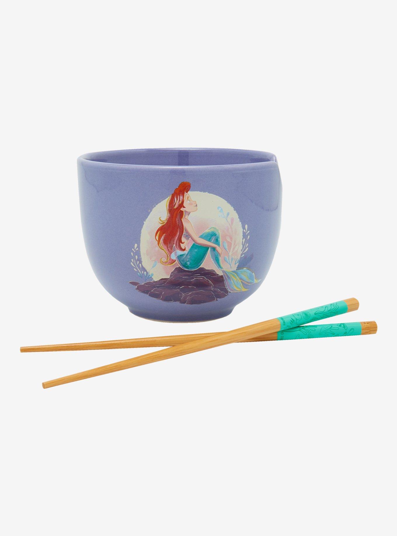 Disney The Little Mermaid Ariel Ramen Bowl With Chopsticks, , alternate