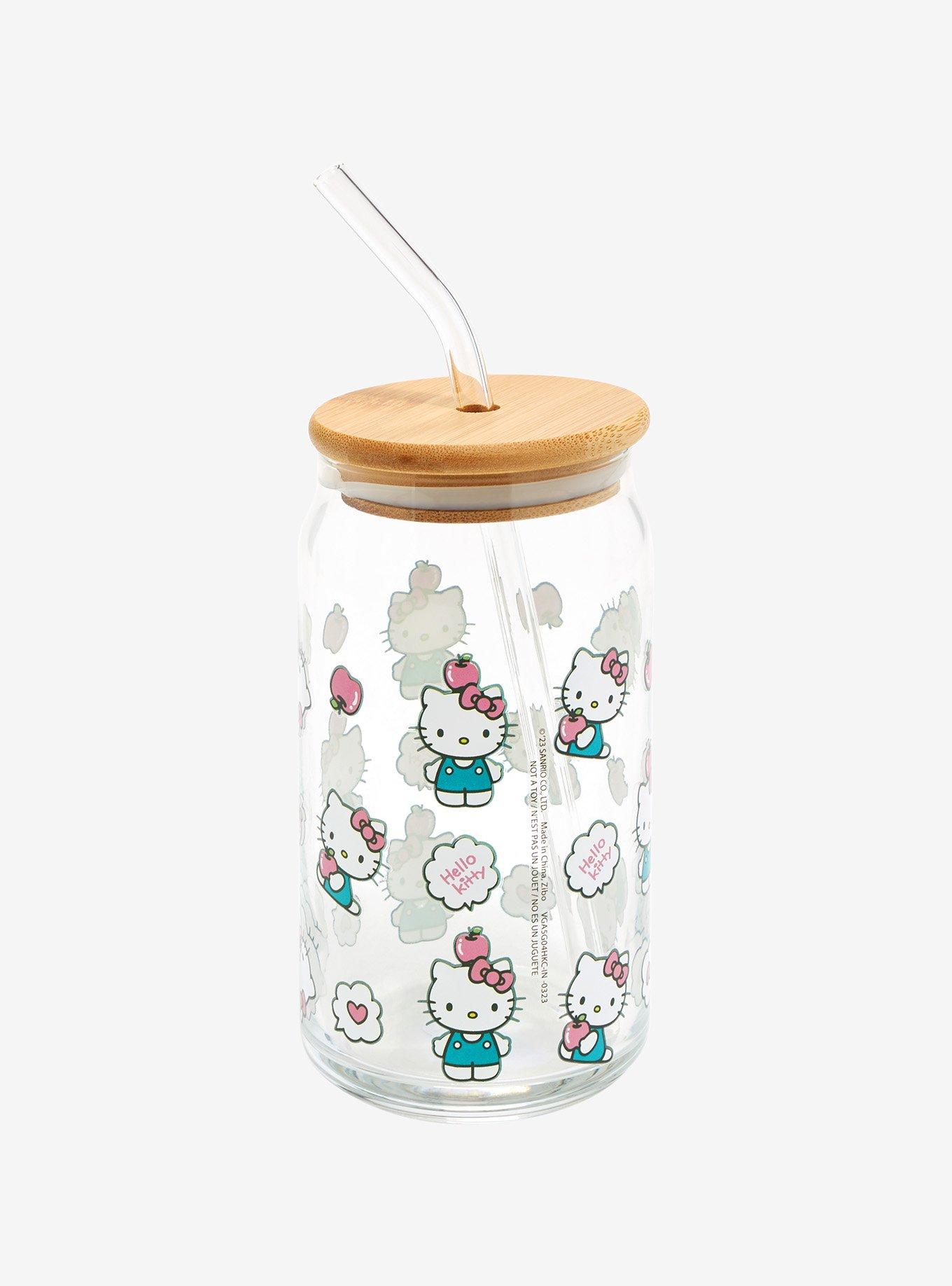 Hello Kitty Apple Glass Cup, , hi-res