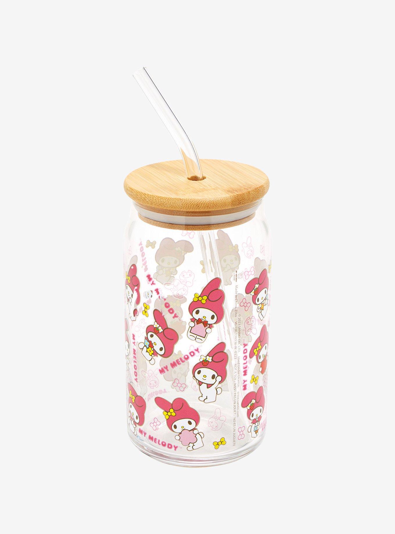 My Melody Icons Glass Travel Cup, , alternate