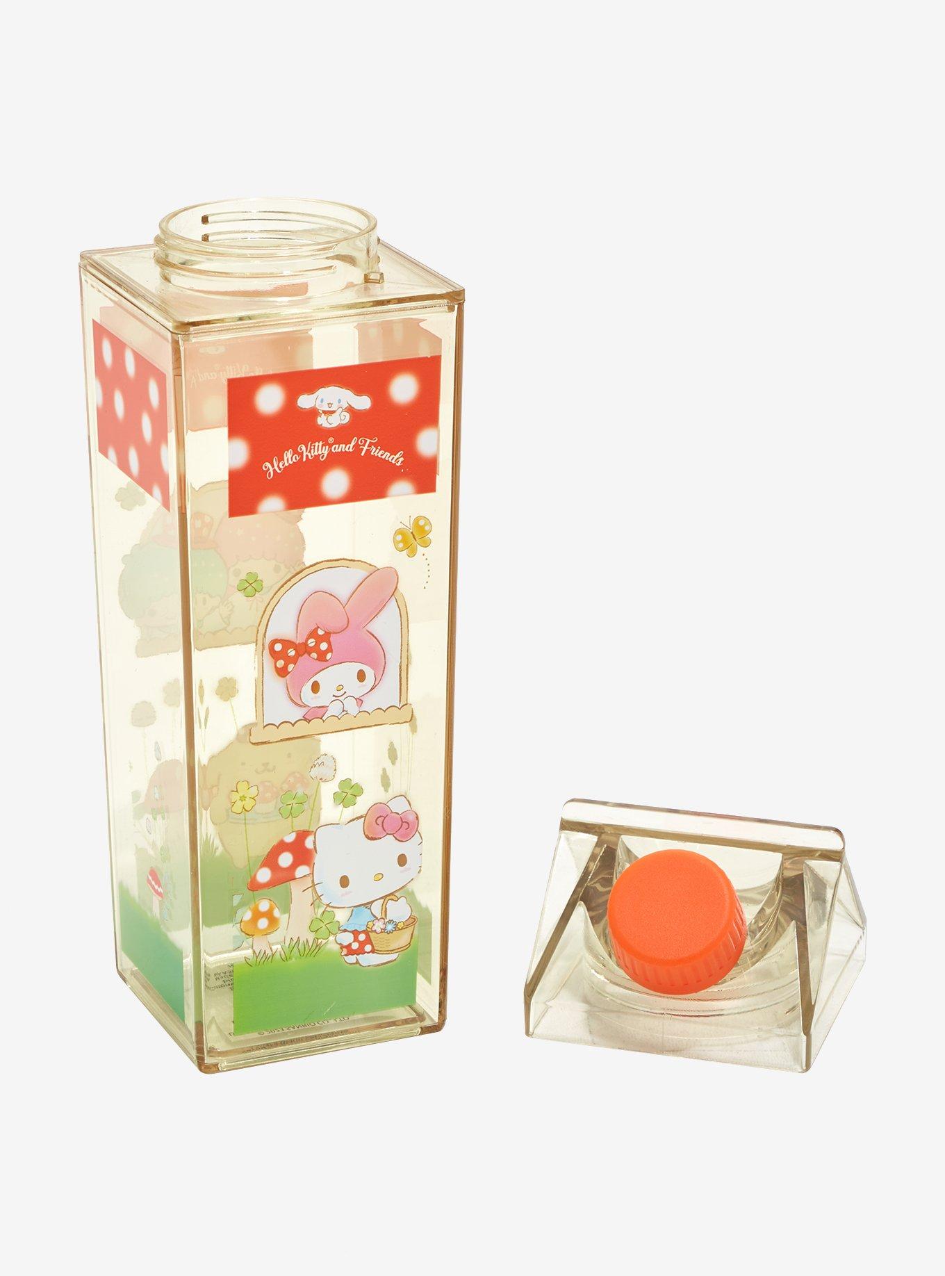 Hello Kitty And Friends Mushroom Milk Carton Water Bottle, , alternate