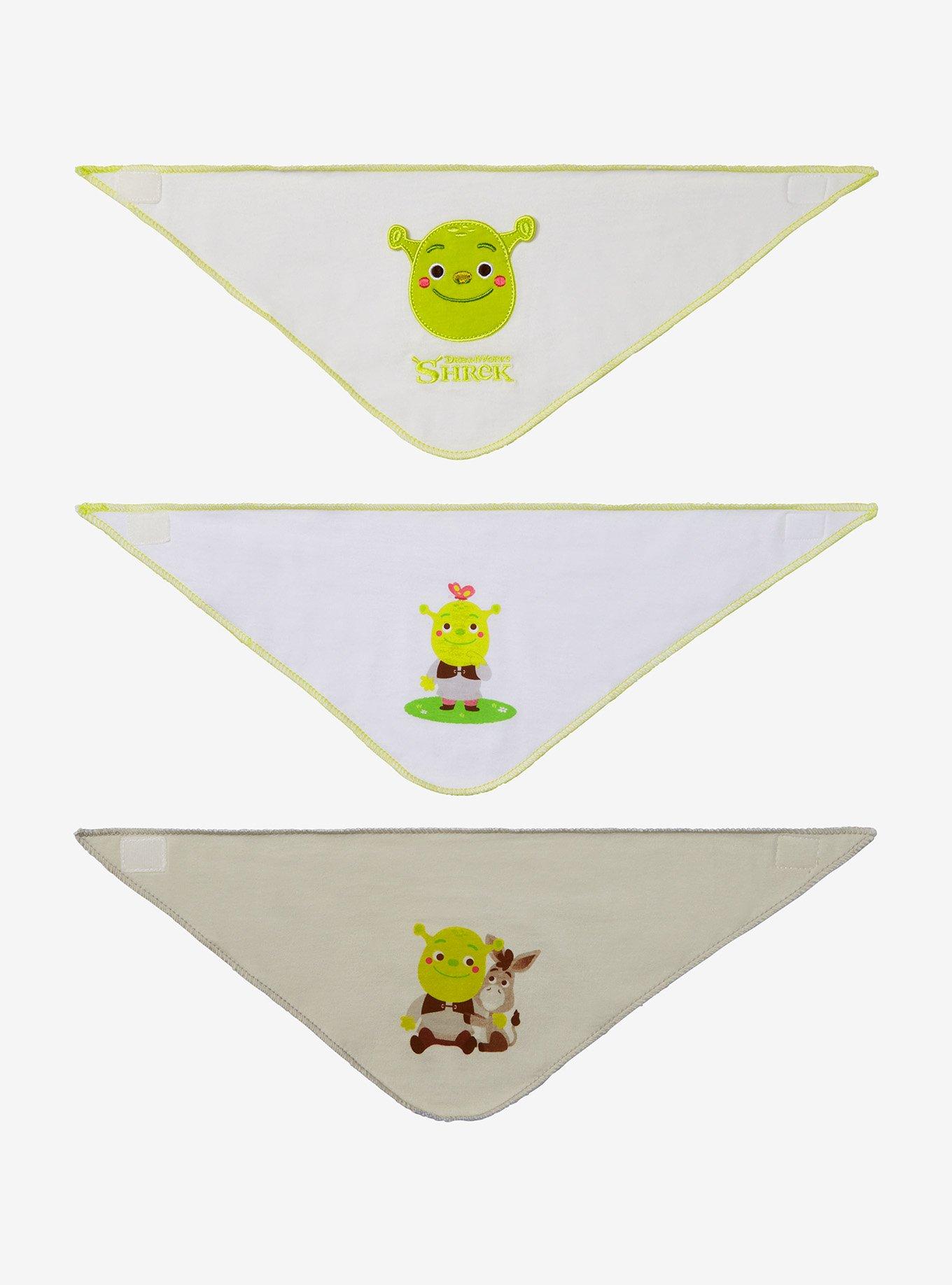 Shrek Donkey & Shrek Bandanna Bib Set - BoxLunch Exclusive, , alternate