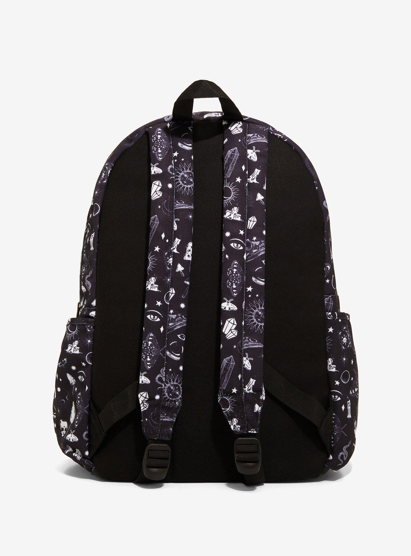 Mushrooms Moons & Crystals Backpack, , alternate