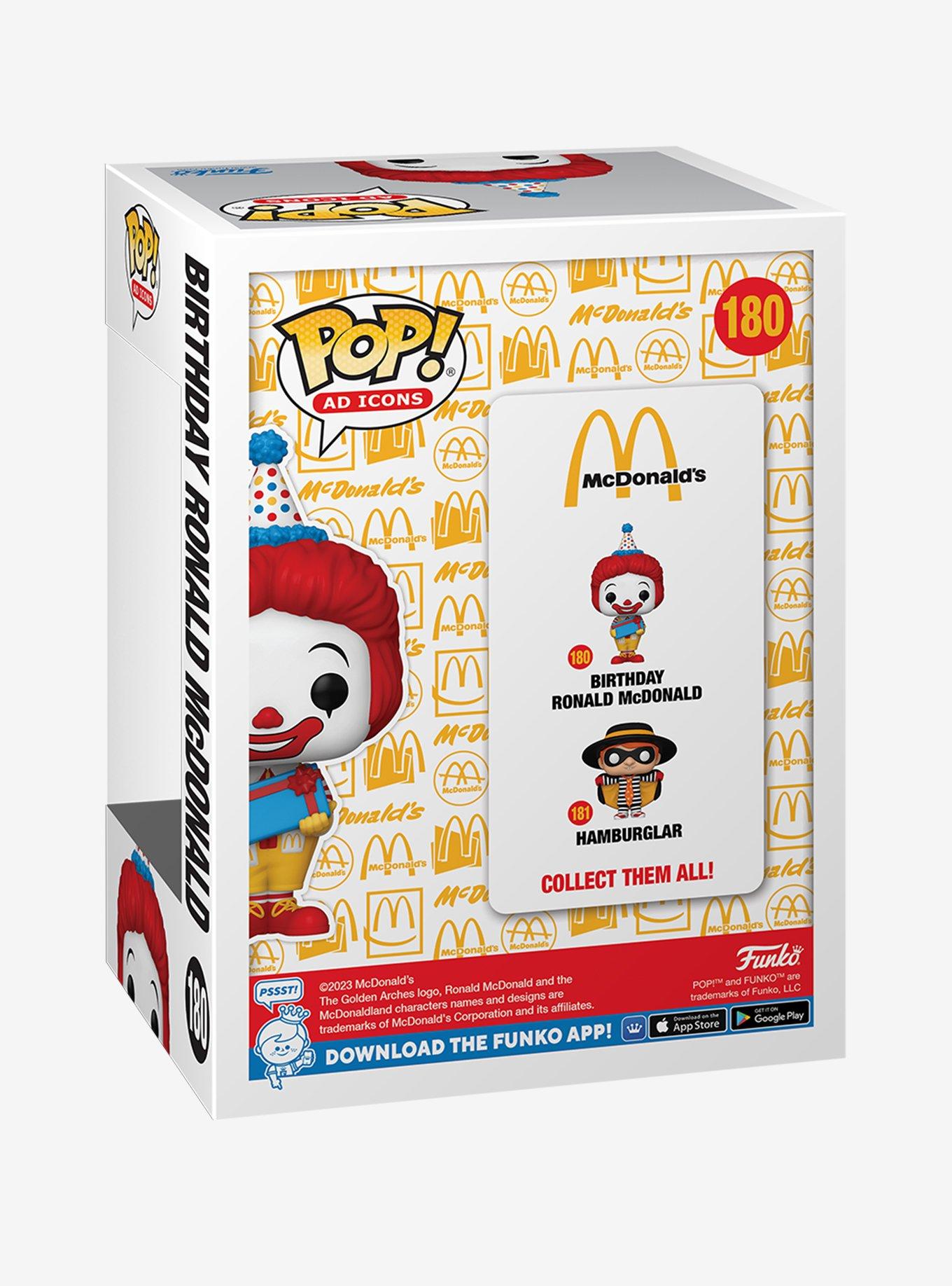Funko McDonald's Pop! Ad Icons Birthday Ronald McDonald Vinyl Figure, , alternate