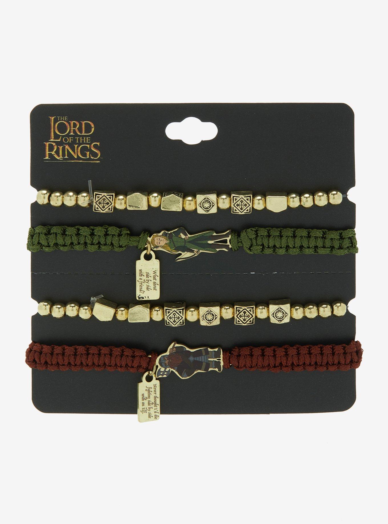 The Lord of the Rings Legolas and Gimli Friendship Bracelet Set - BoxLunch Exclusive, , alternate