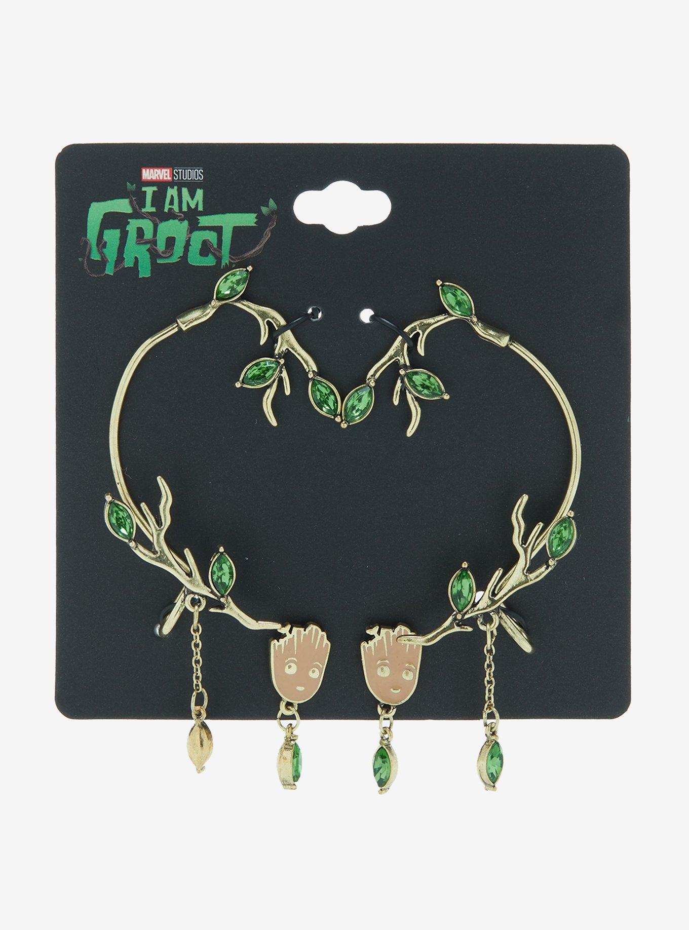 Marvel I Am Groot Plant Ear Cuff and Earring Set - BoxLunch Exclusive, , alternate