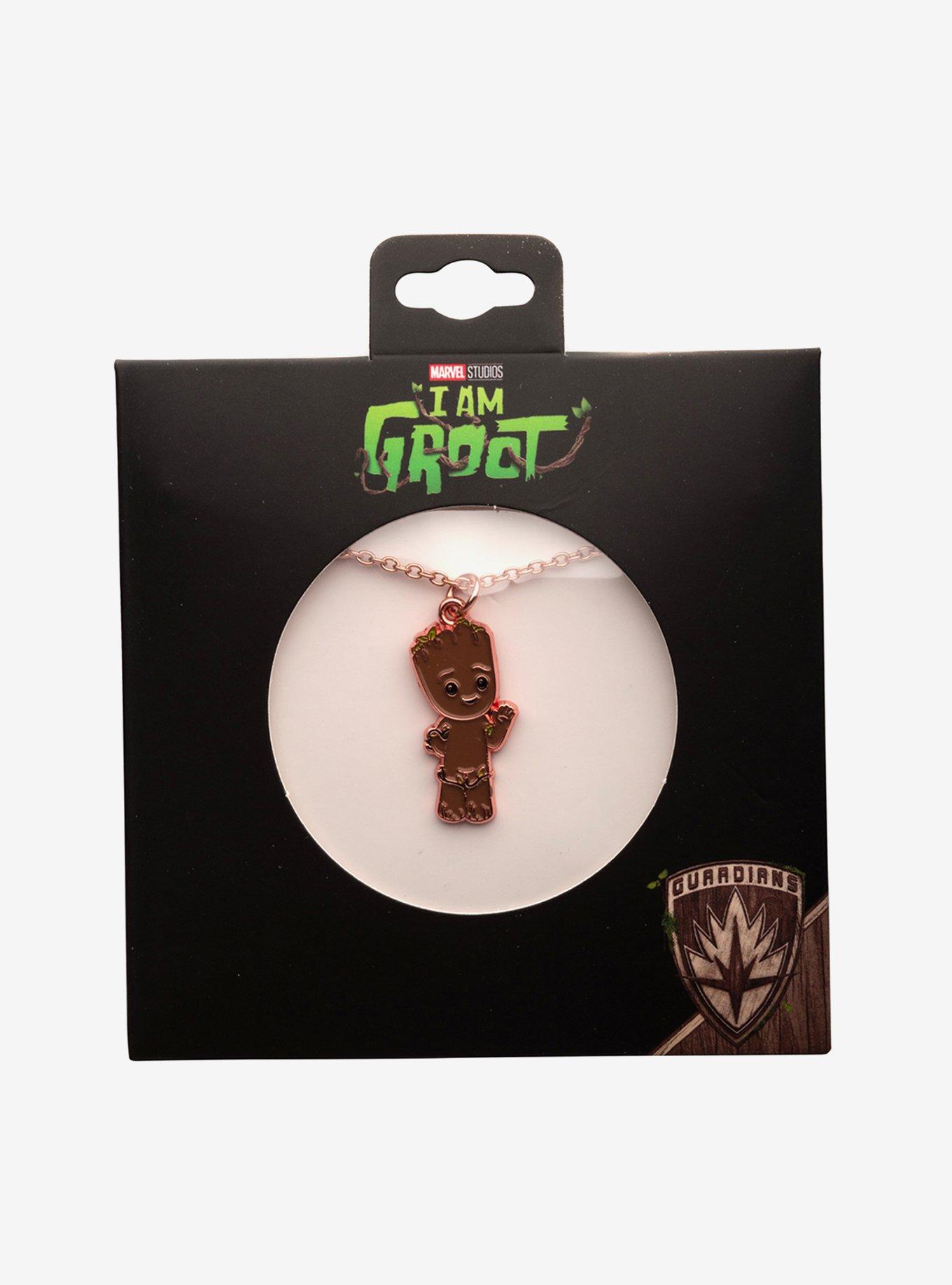 Marvel I Am Groot Waving Groot Pendant Necklace, , alternate