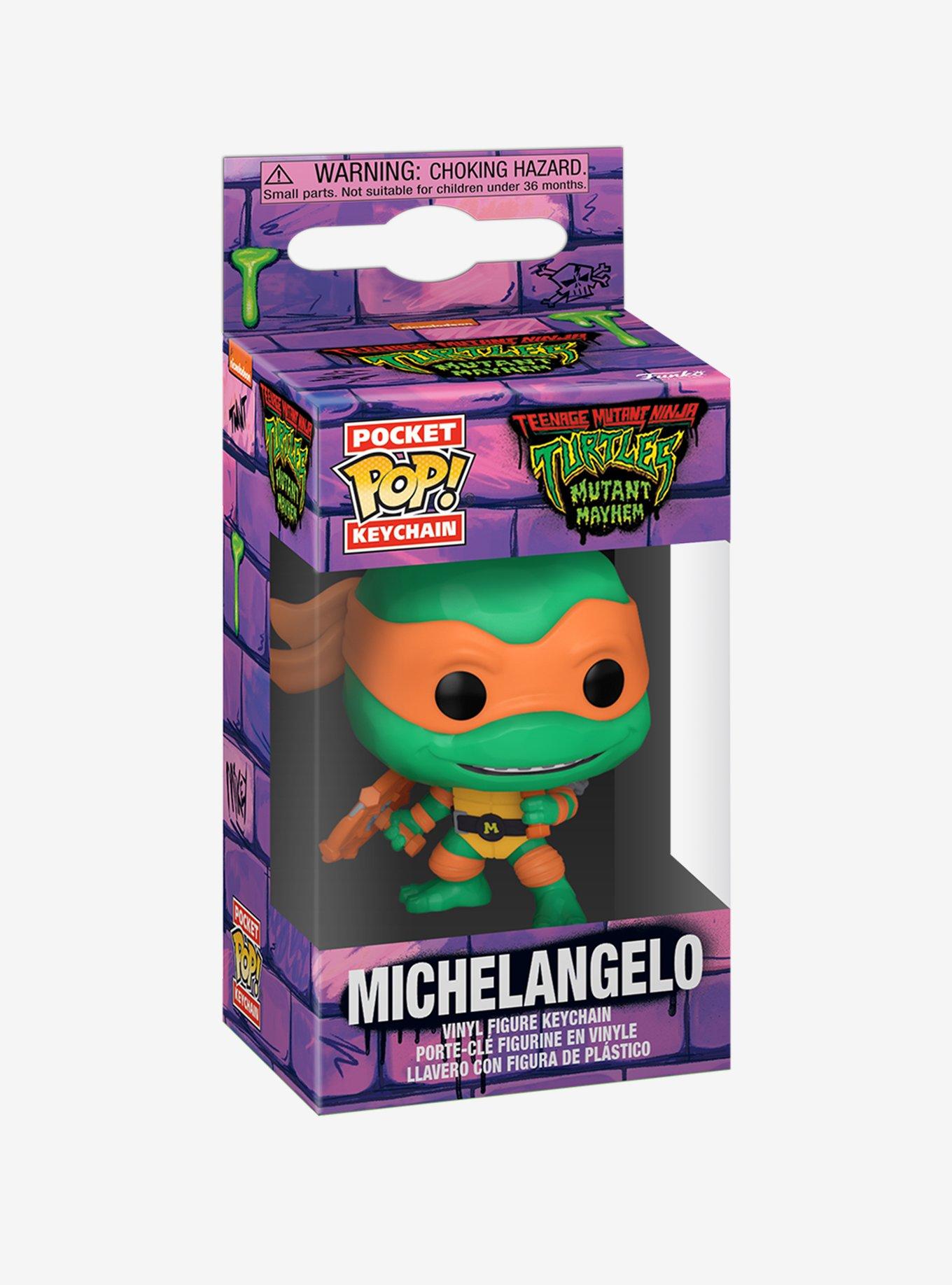 Funko Pop! Movies Teenage Mutant Ninja Turtles: Mutant Mayhem Michelangelo Vinyl Keychain, , alternate