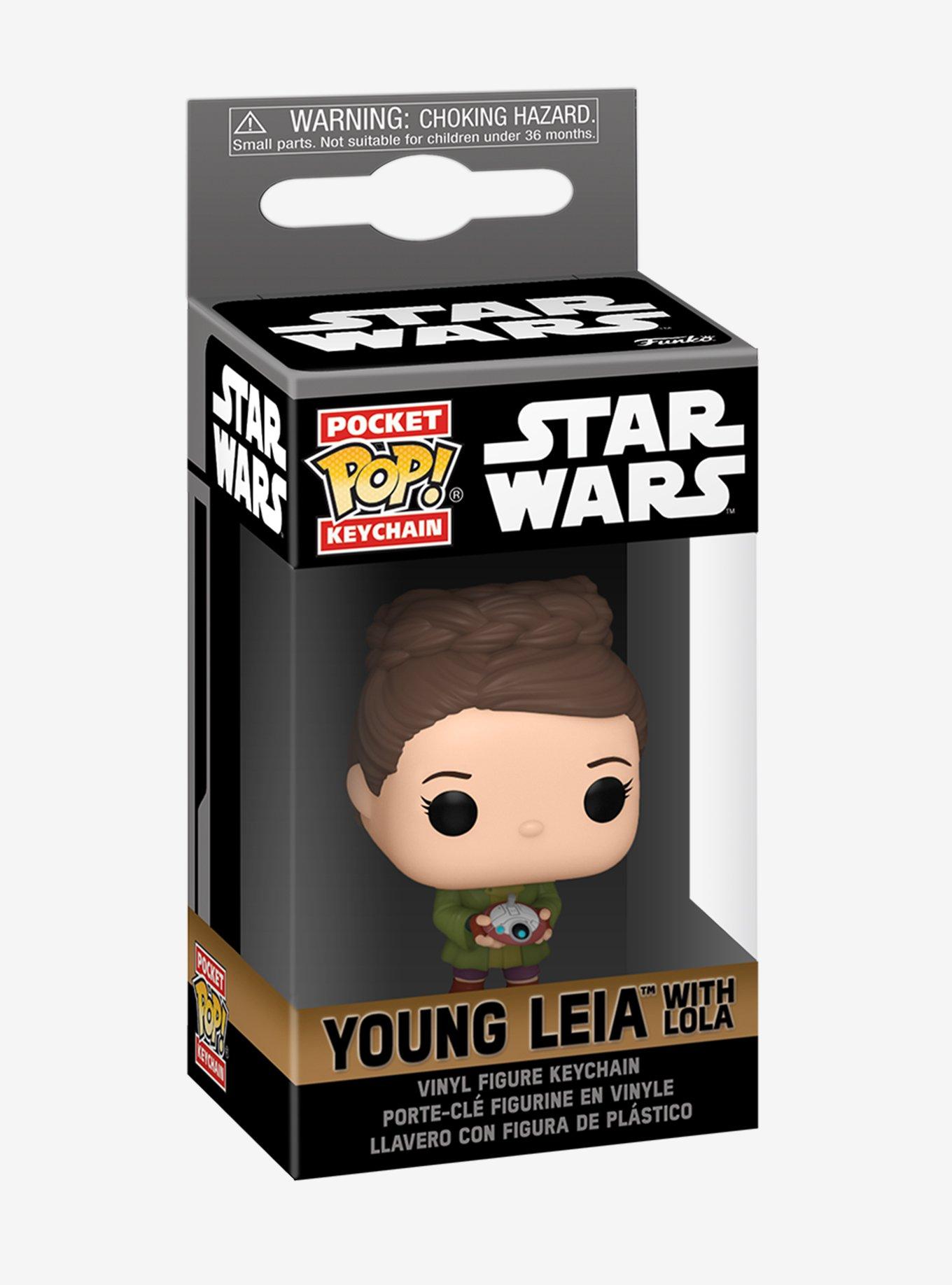 Funko Pocket Pop! Star Wars Obi-Wan Kenobi Young Leia with L0-LA Vinyl Keychain, , alternate