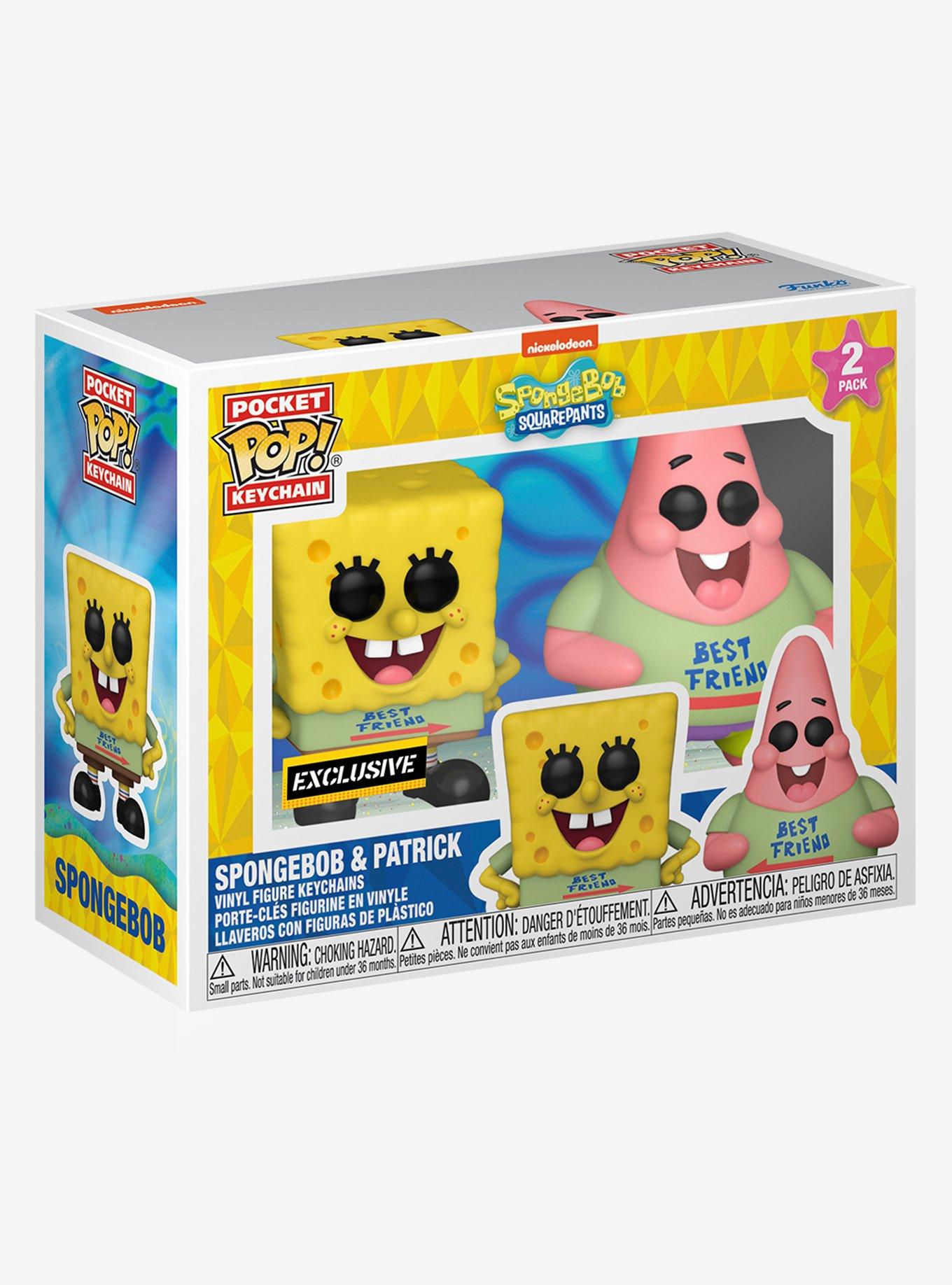 Funko SpongeBob SquarePants Pocket Pop! SpongeBob & Patrick Key Chain Set, , alternate