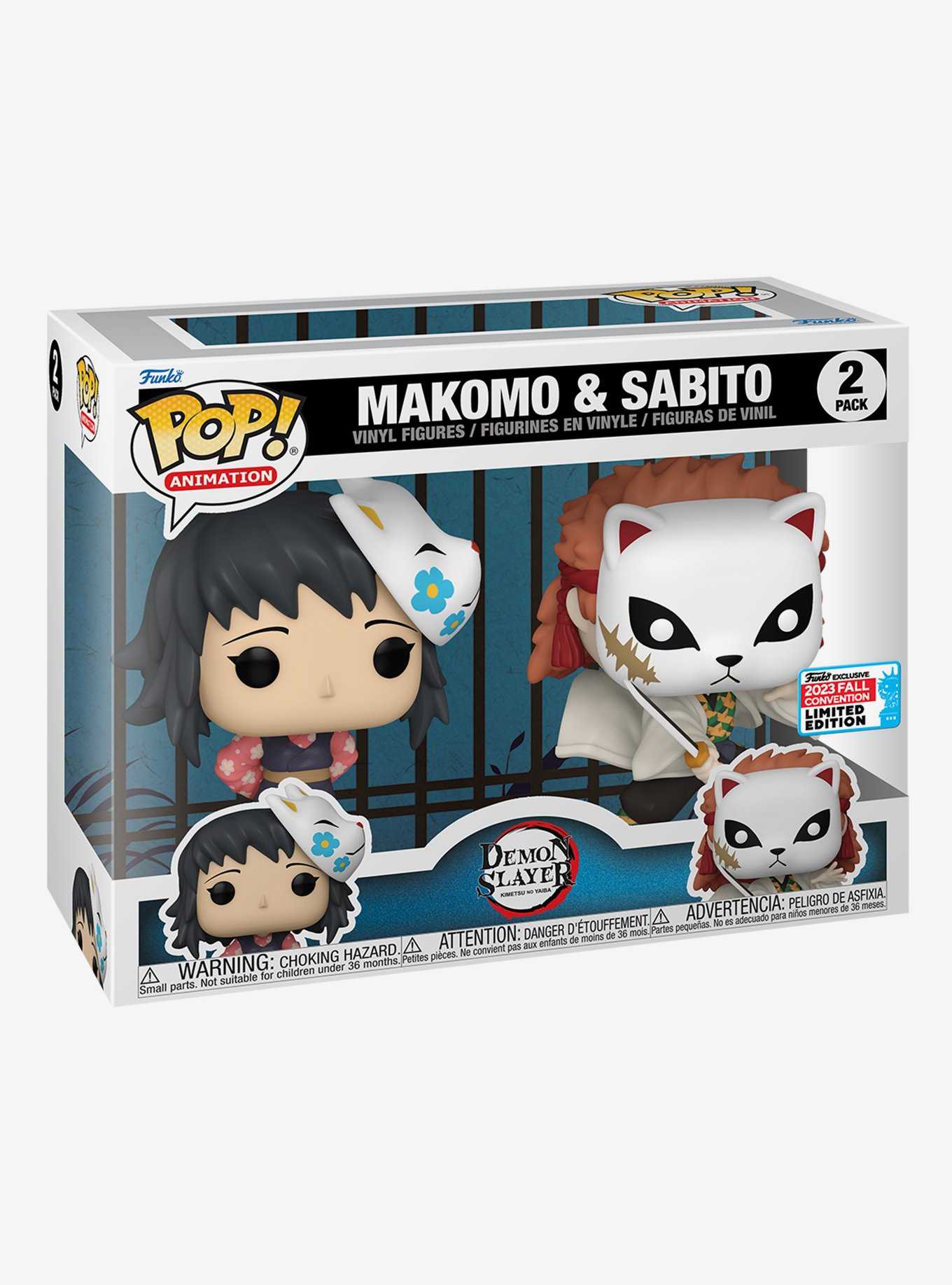 Funko Pop! Animation Demon Slayer: Kimetsu no Yaiba Makomo & Sabito Vinyl Figures - BoxLunch Exclusive, , hi-res