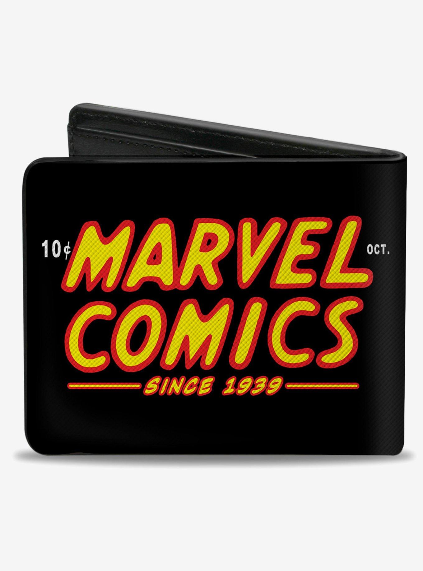 Marvel Avengers Marvel Comics Since 1939 Text Logo Bifold Wallet
