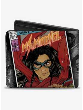 Marvel Avengers Ms Marvel Kamala Khan Comic Book Cover Bifold Wallet, , hi-res