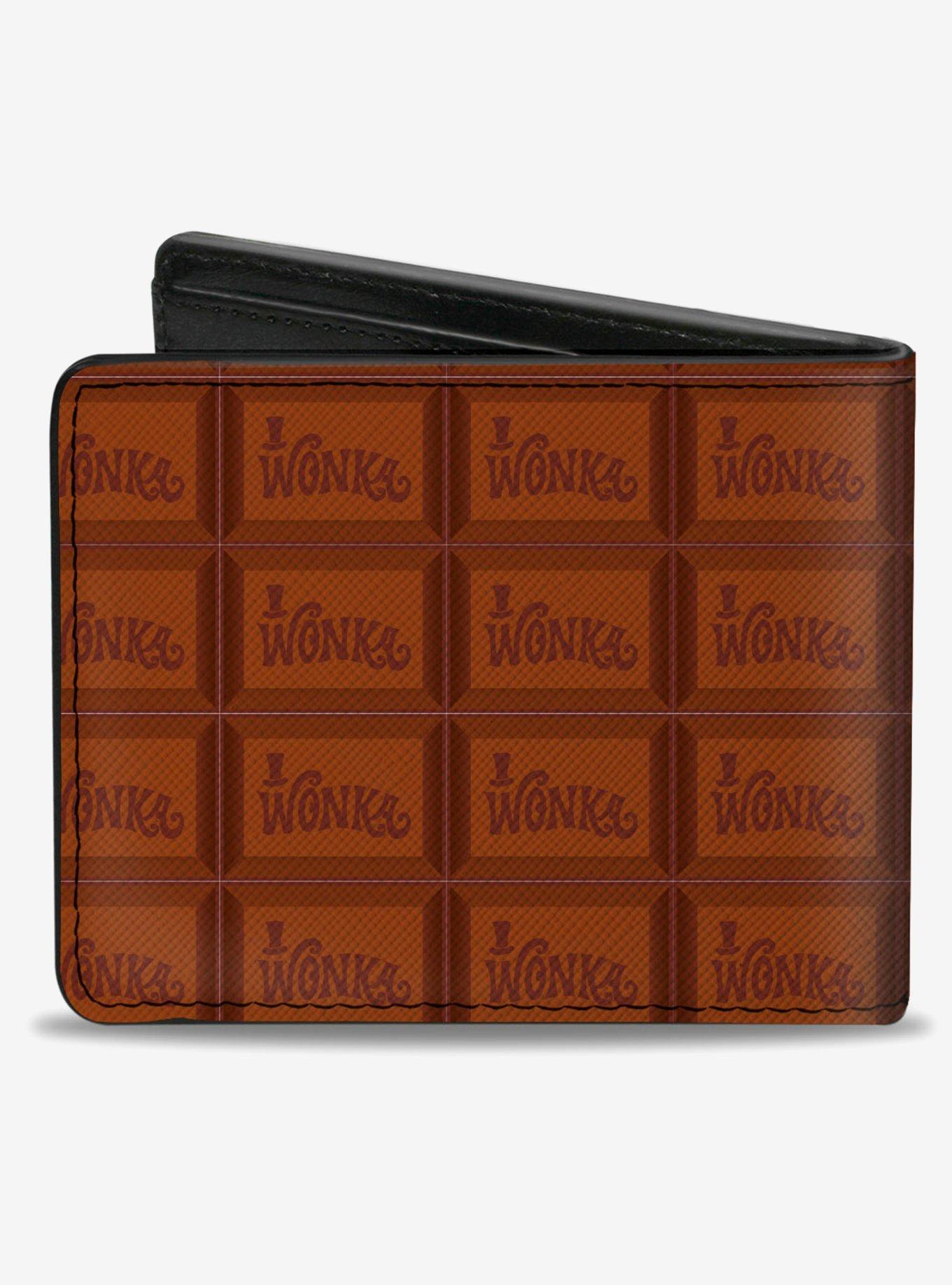 Willy Wonka And The Chocolate Factory Wonka Bar Blocks Bifold Wallet, , alternate