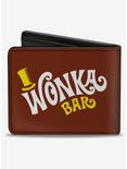 Willy Wonka And The Chocolate Factory Wonka Bar Wrapper Bifold Wallet, , alternate