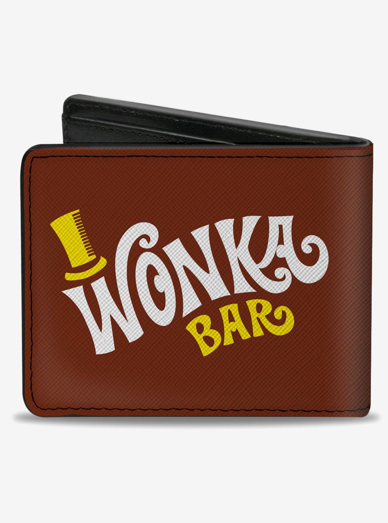 Willy Wonka And The Chocolate Factory Wonka Bar Wrapper Bifold Wallet, , alternate
