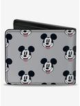 Disney Mickey Mouse Smiling Face Monogram Bifold Wallet, , alternate