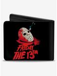 Friday The 13Th Vintage Jason Mask Poster Bifold Wallet, , alternate