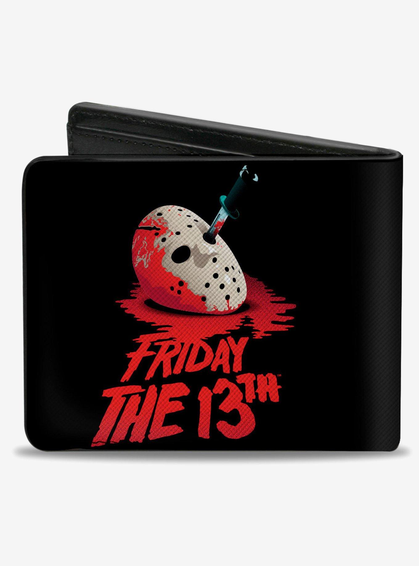 Friday The 13Th Vintage Jason Mask Poster Bifold Wallet, , hi-res