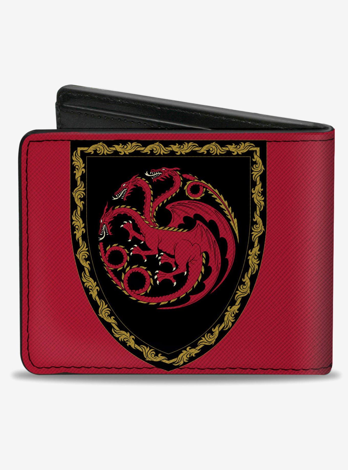 House Of The Dragon Title Logo Bifold Wallet, , alternate