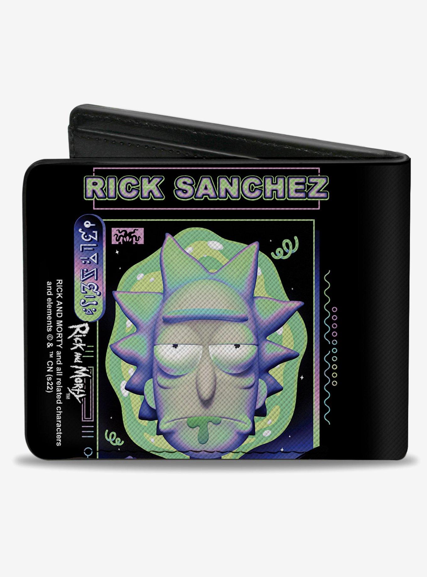 Rick And Morty Rick Sanchez Drooling Face Bifold Wallet, , alternate