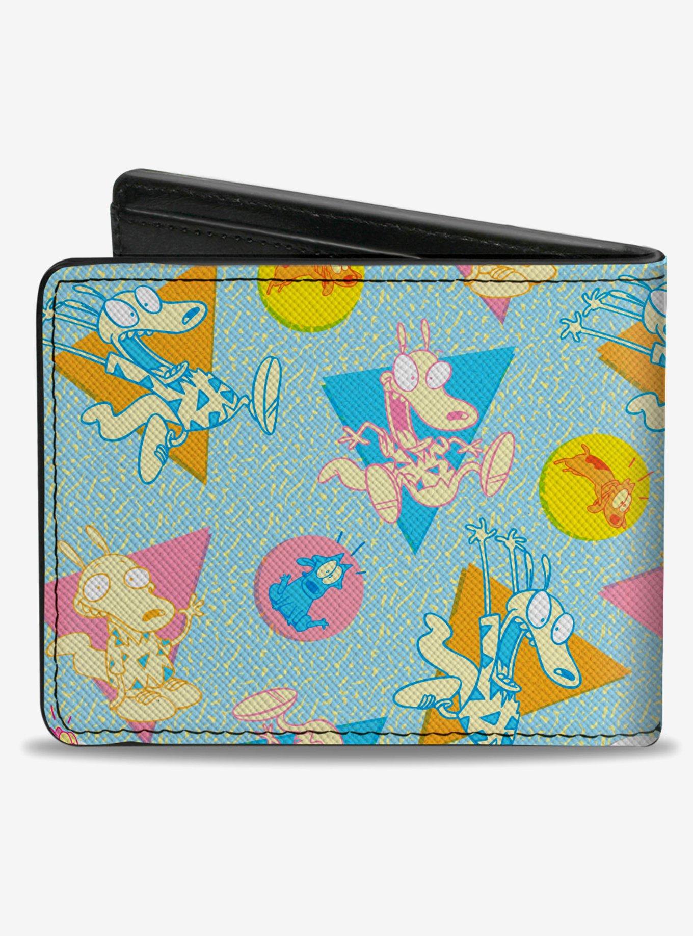 Rocko's Modern Life Rocko And Spunky Expressions Bifold Wallet, , alternate
