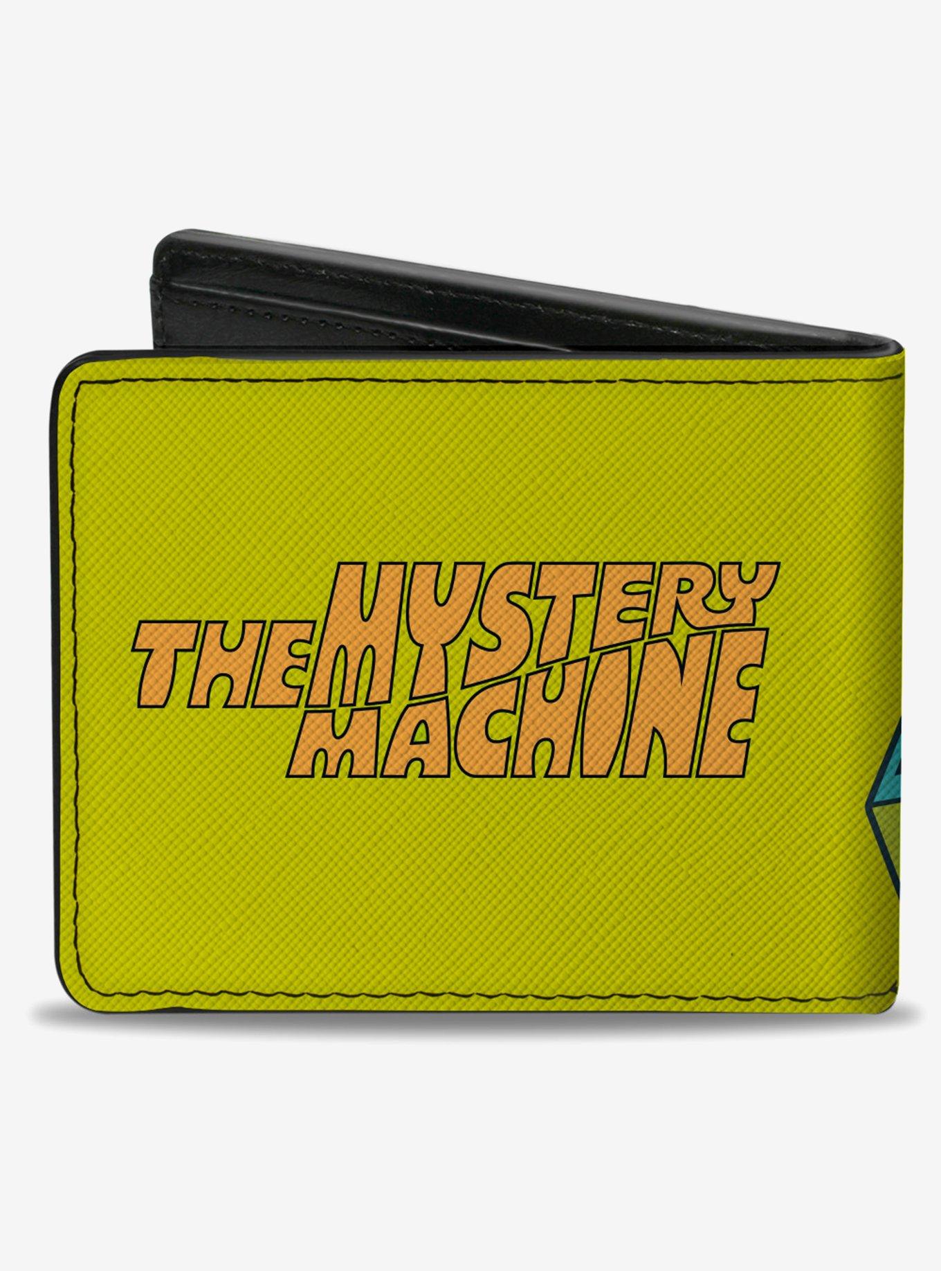 Scooby-Doo! Group Driving Mystery Machine Front Pose And Text Bifold Wallet, , hi-res