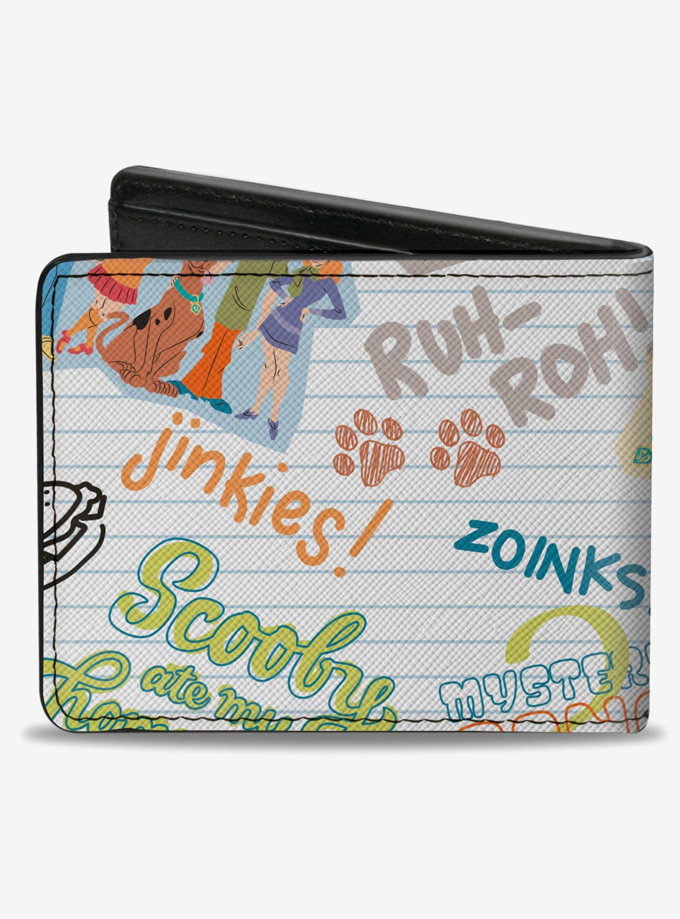 Scooby-Doo! Notebook Doodles Collage Bifold Wallet