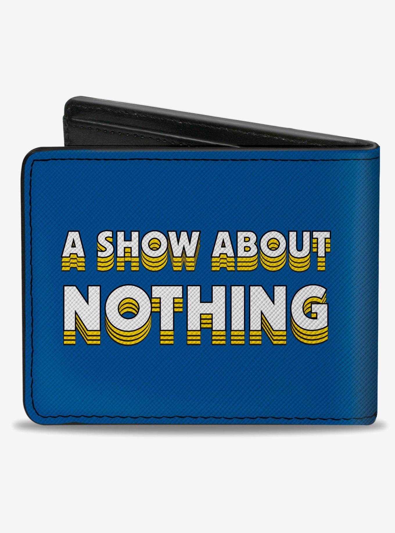 Seinfeld Group Pose A Show About Nothing Quote Bifold Wallet, , alternate