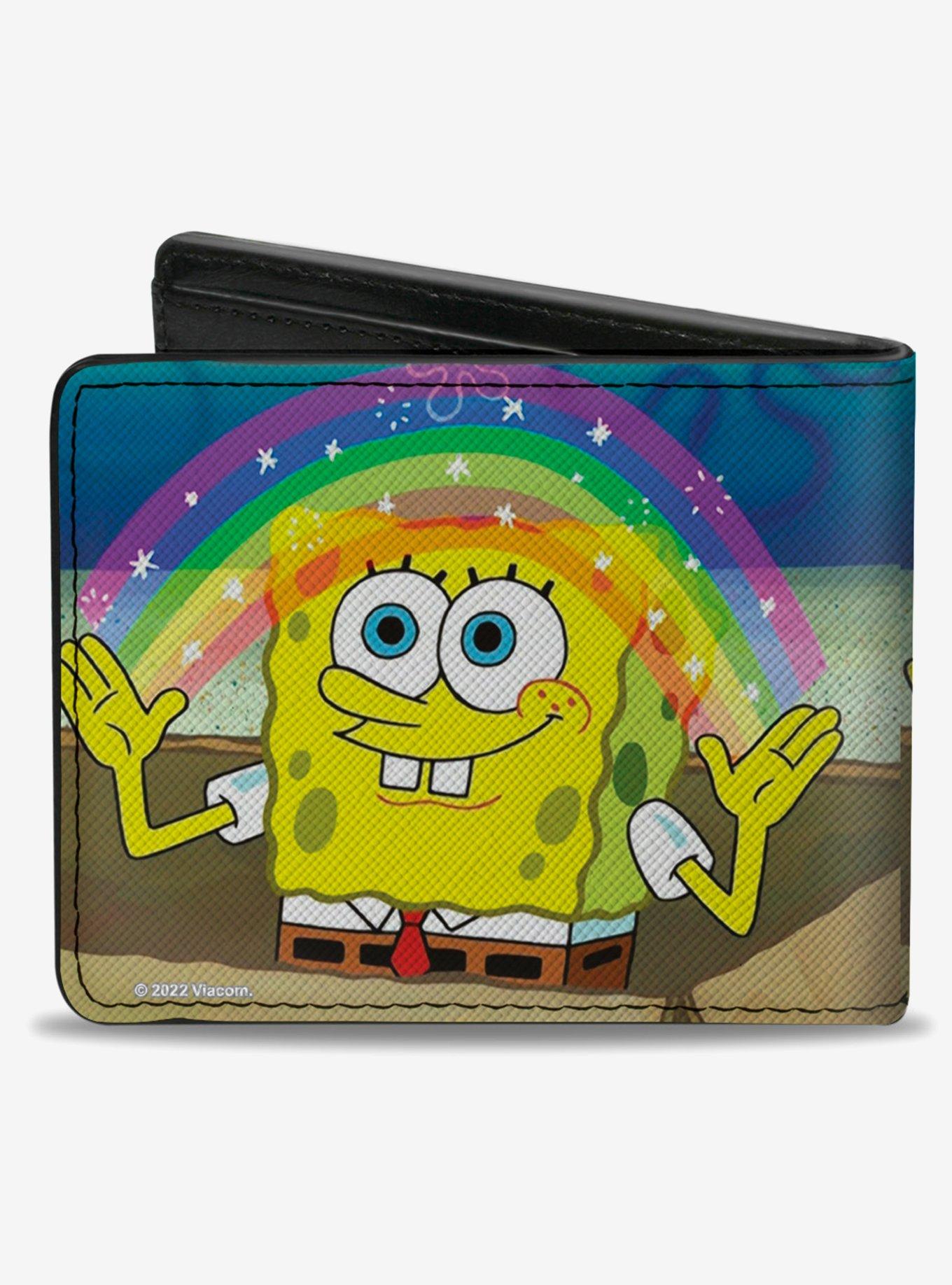 Spongebob Squarepants Imagination Smiling Rainbow Bifold Wallet, , hi-res