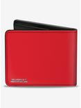 Ted Lasso Icon And Text Red White Blue Yellow Bifold Wallet, , alternate