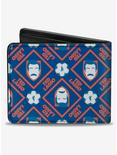Ted Lasso Text With Icon And Soccer Ball Pattern Bifold Wallet, , alternate