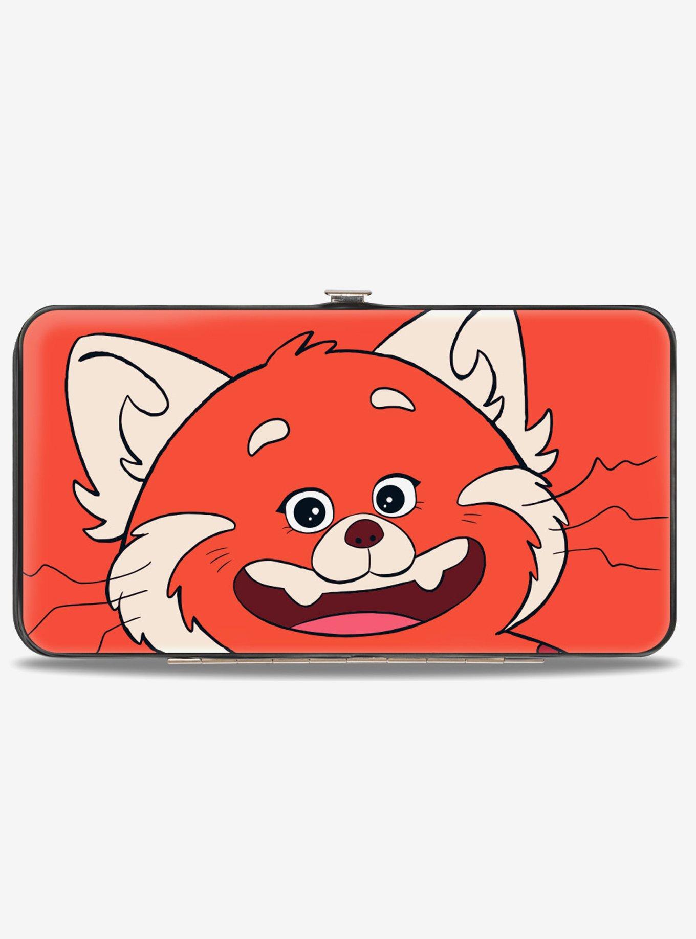 Disney Pixar Turning Red Red Panda Mei Smiling Face Close Up Hinged Wallet, , alternate