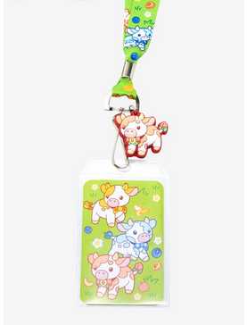Fruit Cows Allover Print Lanyard - BoxLunch Exclusive , , hi-res