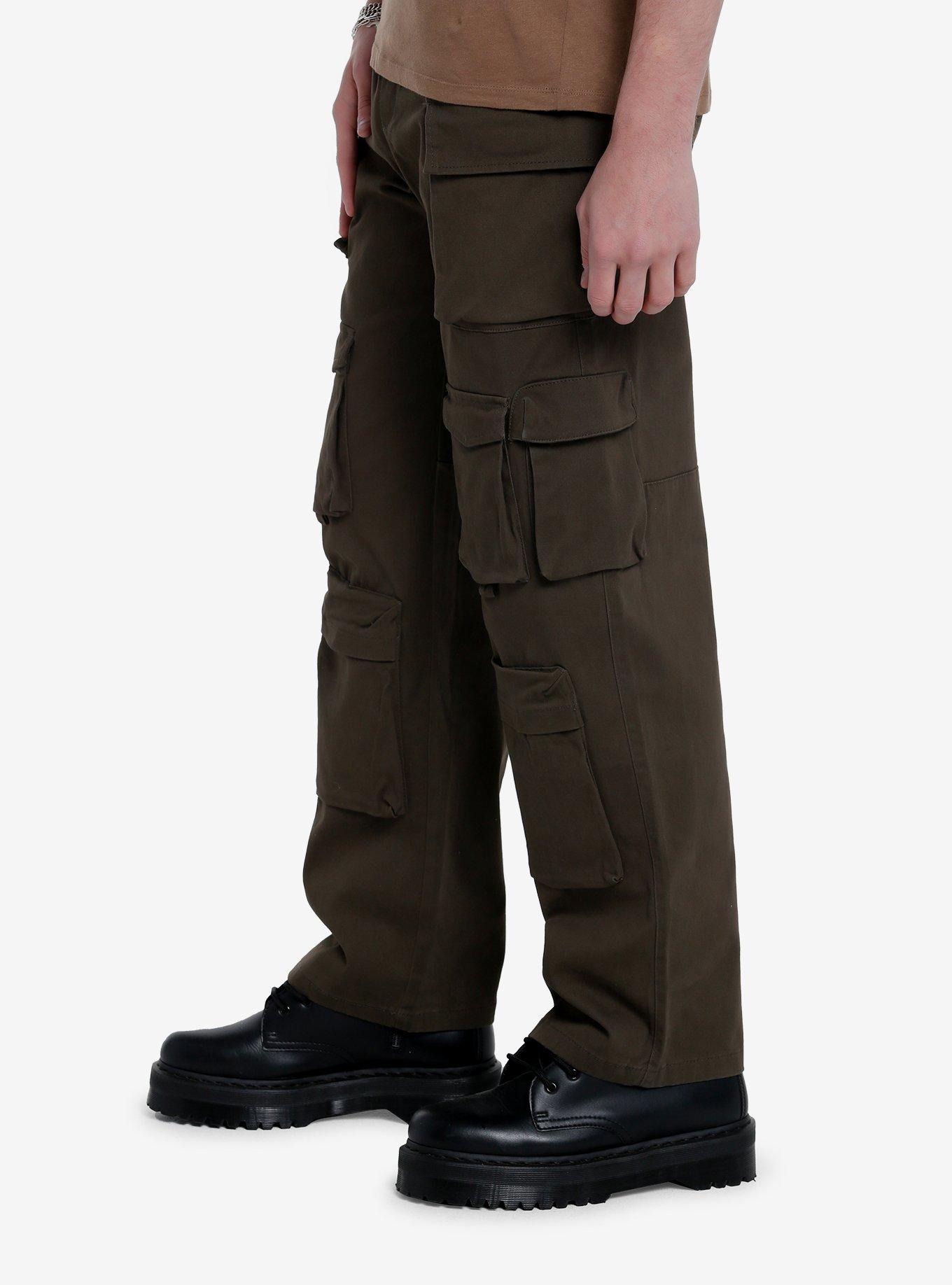 Olive Cargo Pants, GREEN, alternate