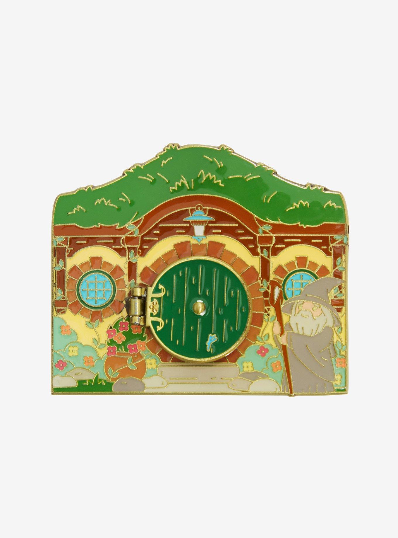 The Lord of the Rings Frodo's Home Hinge Enamel Pin - BoxLunch Exclusive, , alternate