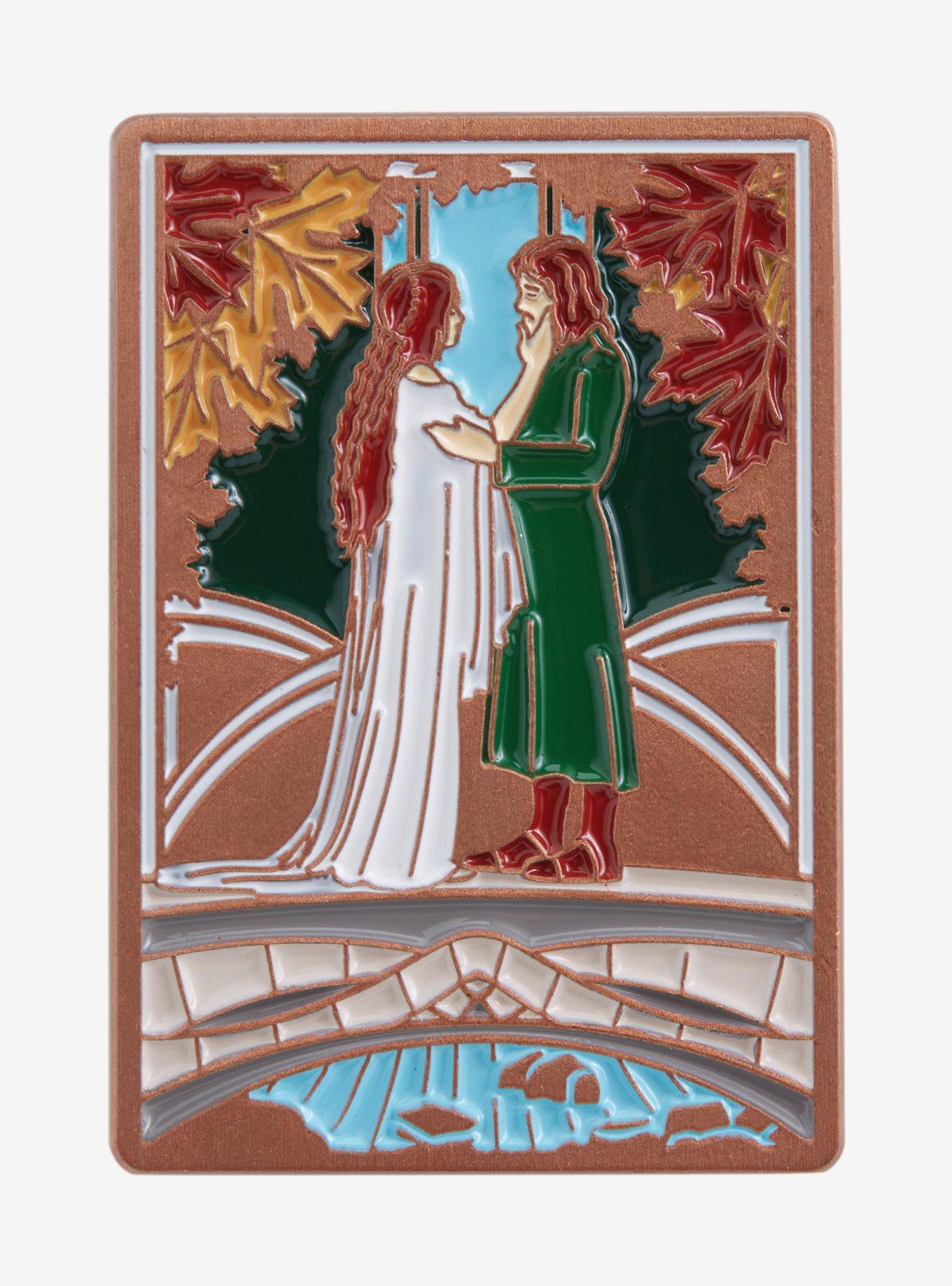 The Lord of the Rings Aragorn & Arwen Lapel Pin - BoxLunch Exclusive, , alternate