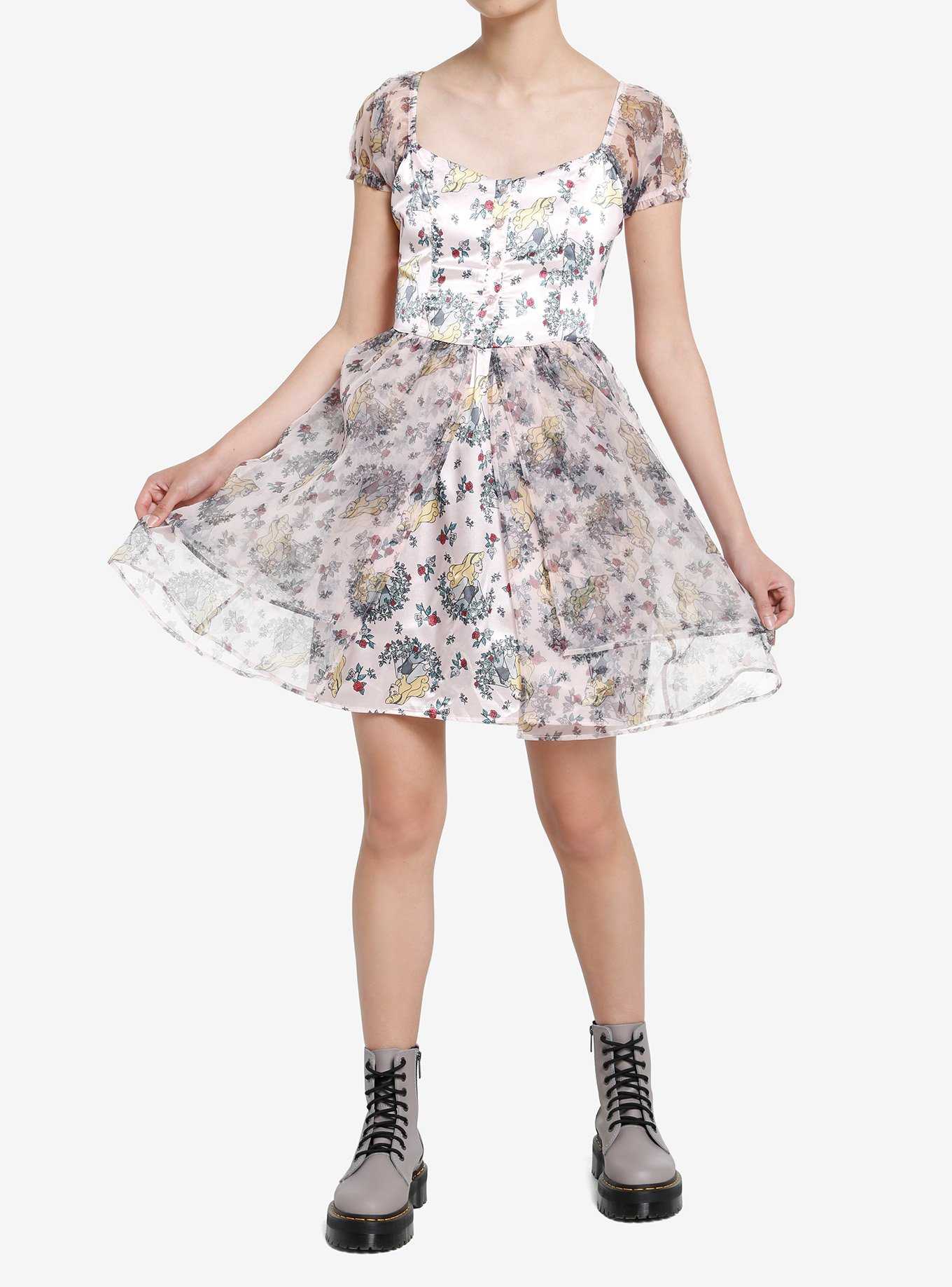 Disney Sleeping Beauty Aurora Floral Tiered Dress, , hi-res