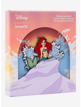 Loungefly Disney The Little Mermaid Ariel on Rock Sliding Enamel Pin - BoxLunch Exclusive, , hi-res