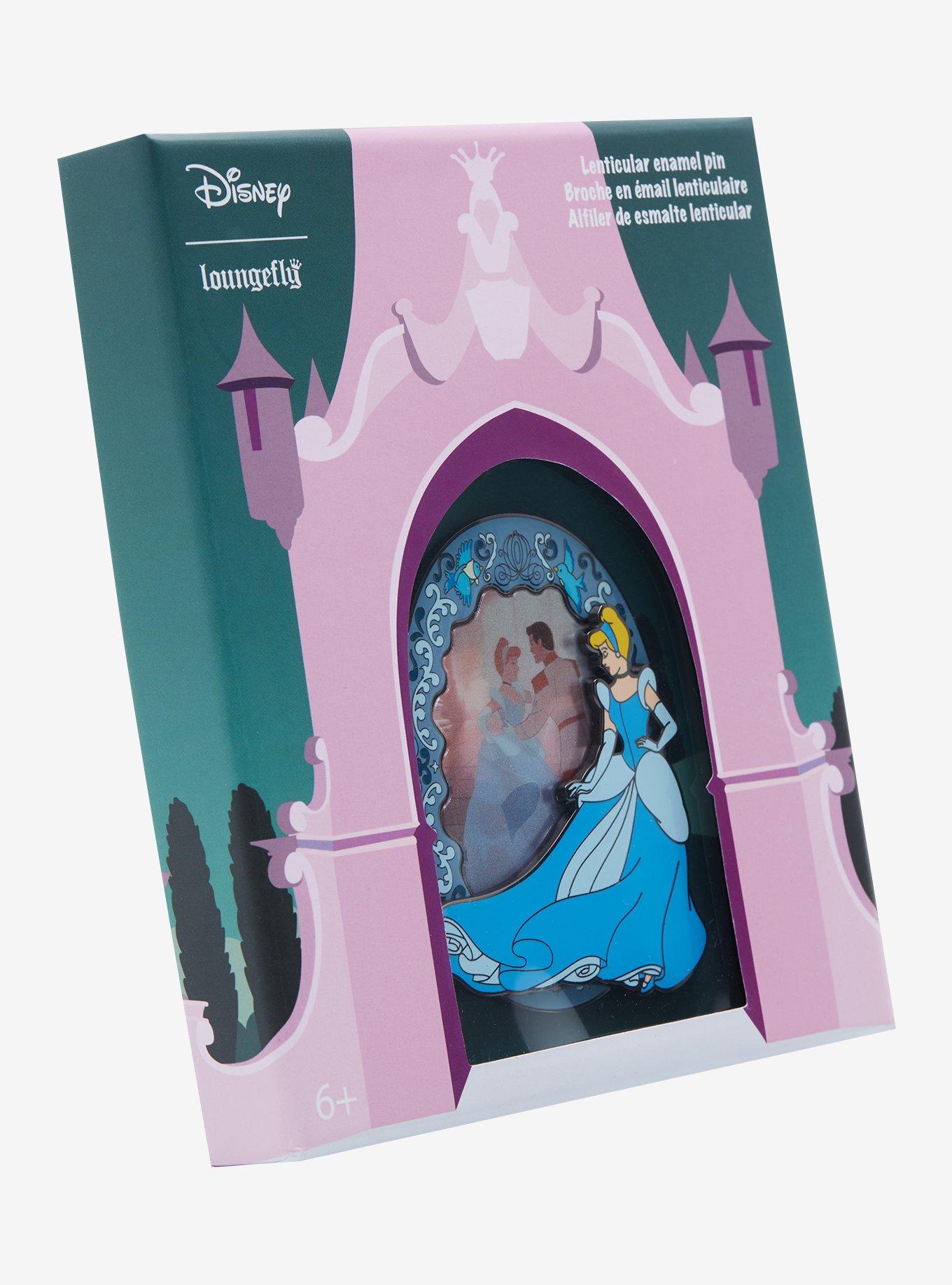 Loungefly Disney Cinderella Dancing Lenticular Enamel Pin, , alternate