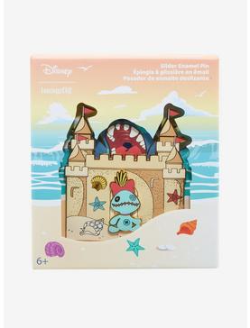 Loungefly Disney Lilo & Stitch Scrump Sandcastle Enamel Pin, , hi-res