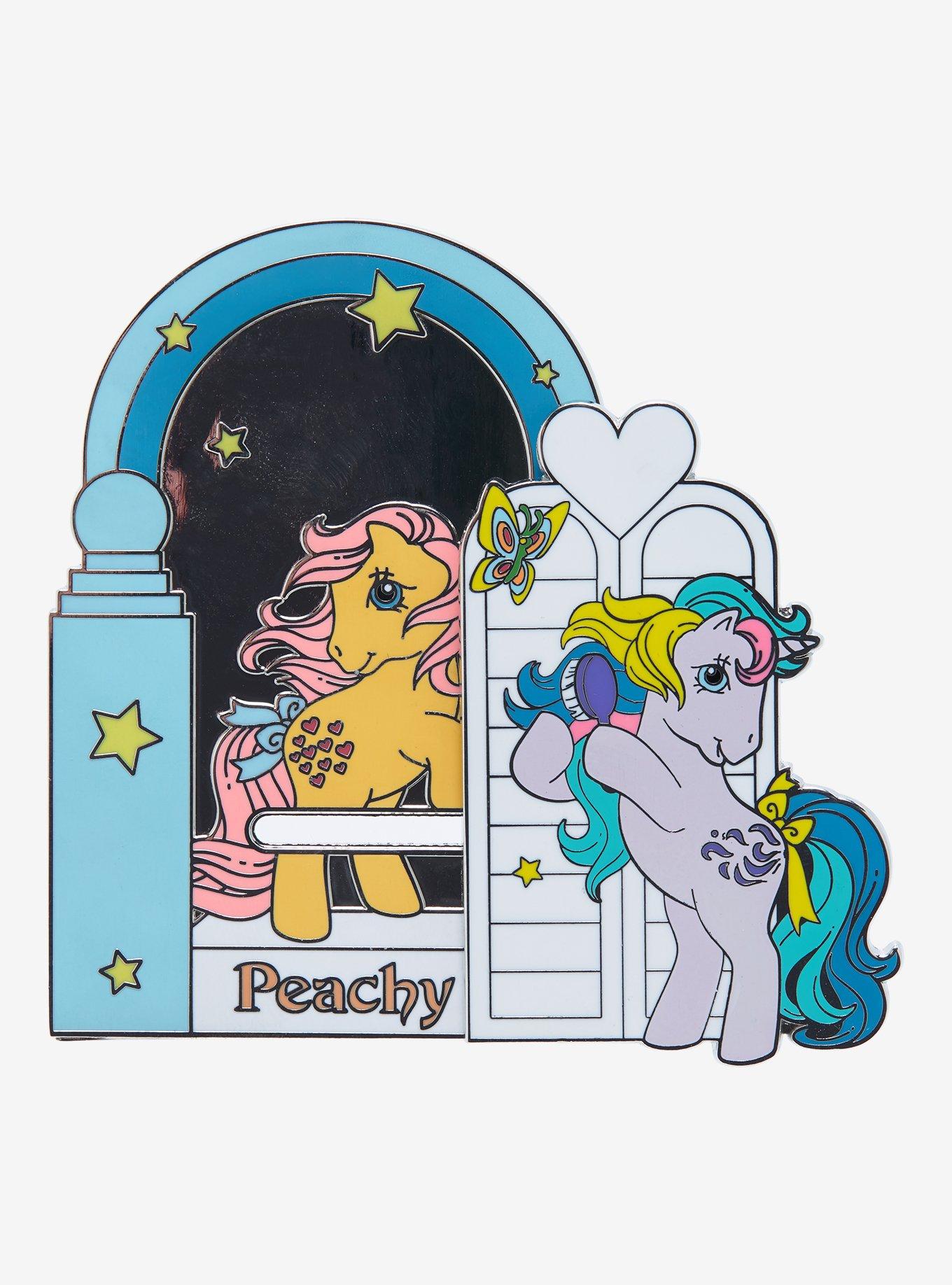 Loungefly My Little Pony Windy & Peachy Sliding Enamel Pin, , alternate