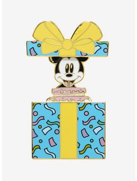 Loungefly Disney Mickey Mouse Birthday Enamel Pin, , hi-res